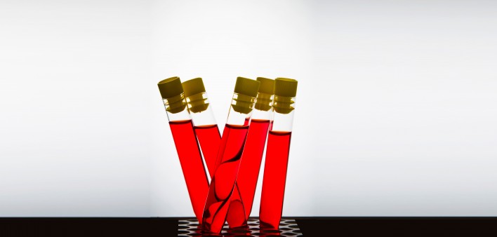 Test Tubes with red liquid