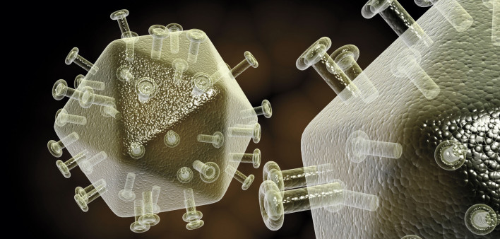 illustration of hiv virus