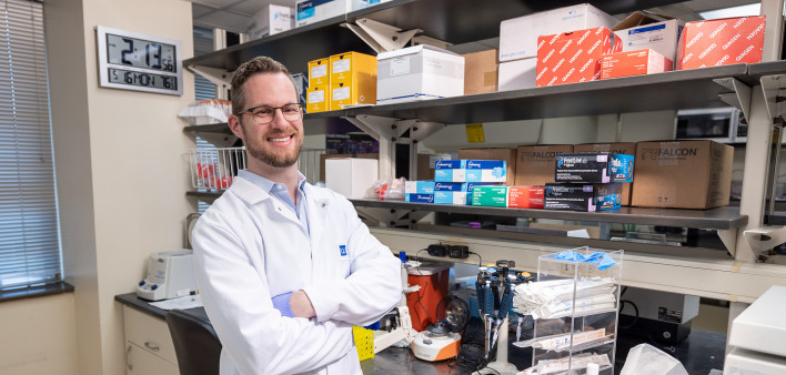 Daniel Claiborne, PhD, an immunologist and researcher at The Wistar Institute in Philadelphia