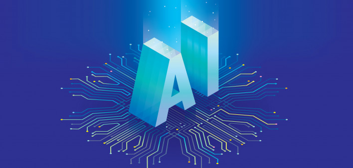 Artificial intelligence chip stock illustration