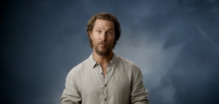 Matthew McConaughey in a PSA to raise awareness and donations for cancer research