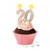 cupcake with 20 in candles