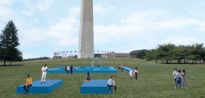 A rendering of Homegoing on the National Mall