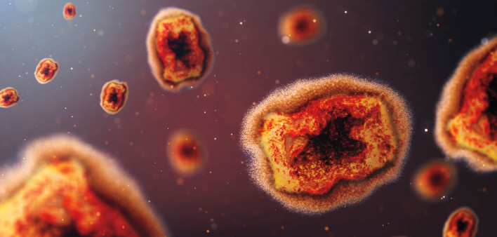 illustration monkey pox virus mpox