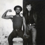 Jack Walls (left) with Robert Mapplethorpe, photographed in 1982 by Gilles Larrain for Interview magazine