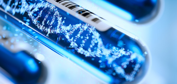 DNA forming in a test tube