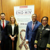 From left: Stephen Massey, Steven Levine, Caroline Jackson, Harold Phillips, Dr. Robyn Neblett-Fanfair and Mario Harper