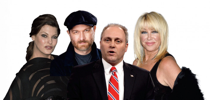 From left: Linda Evangelista, Erik Jensen, Steve Scalise and Suzanne Somers