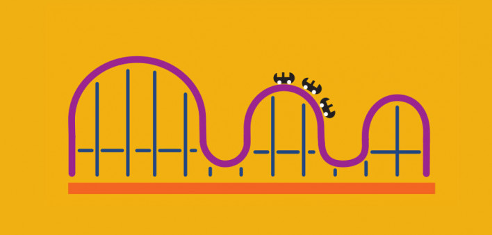 illustration roller coaster