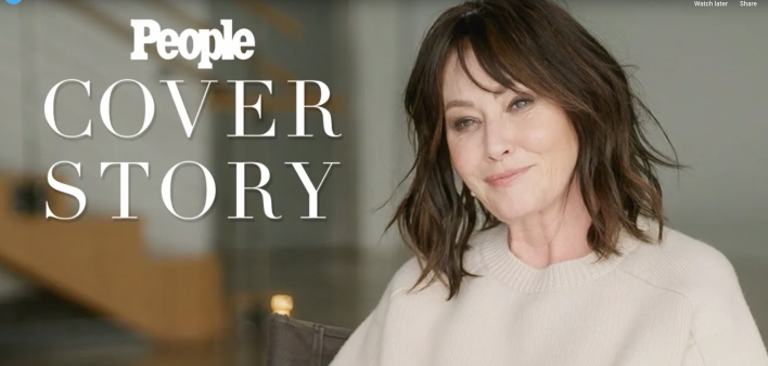 Shannen Doherty tells People that she wants to embrace life as her cancer spreads.
