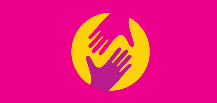graphic 2 hands grasp symbol