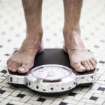 bare feet on scale
