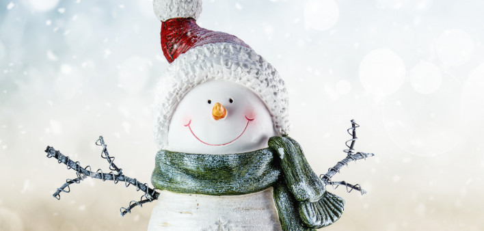 Happy Snowman photo illustration