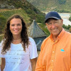 From left: Kim Hurst, Selina Rüecker and Rich Hurst during the Hursts’ trip to Germany in July 2023 to meet Rüecker, Rich Hurst’s bone marrow donor.