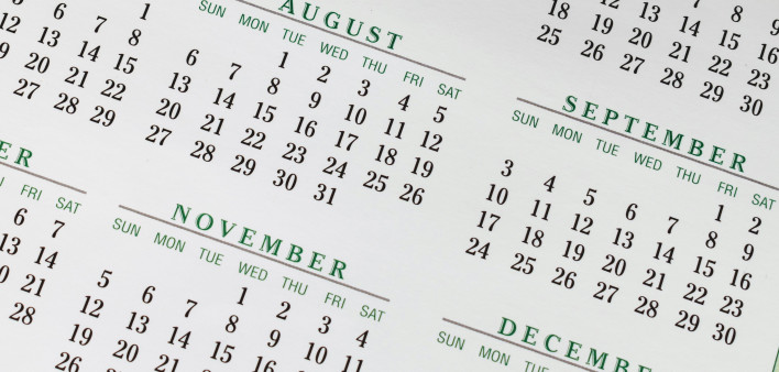 calendar month August