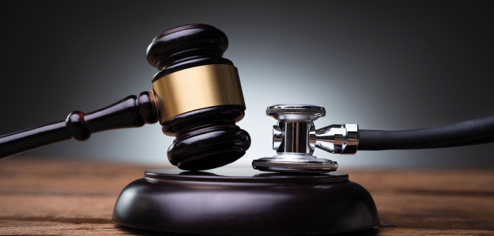 gavel and stethoscope