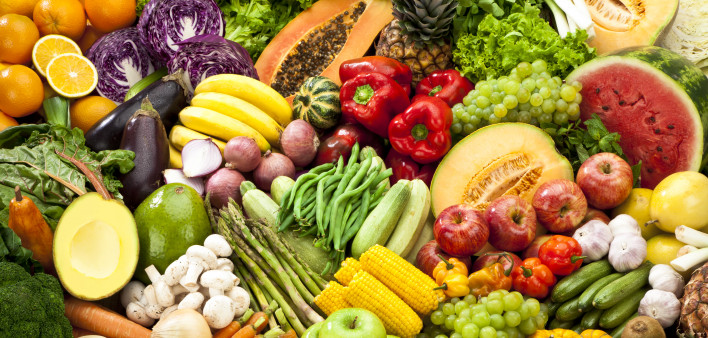 healthy fruits and vegetables
