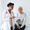 Doctor and Patient consultation Black doctor