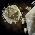 illustration of hiv virus