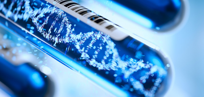 DNA forming in a test tube