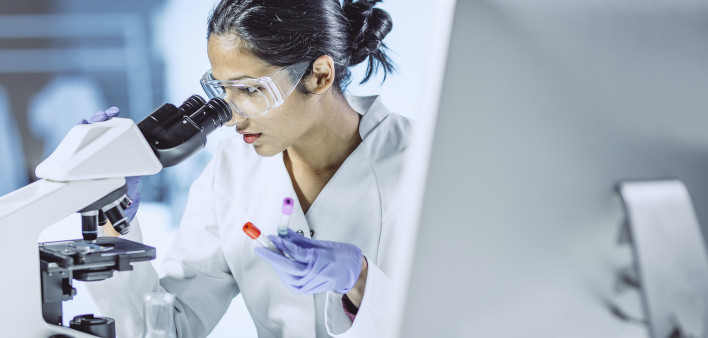Scientist Working in The Laboratory