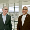 NIAID's Dr. Carl Dieffenbach and Louis Shackelford during Day 2 at #CROI2024