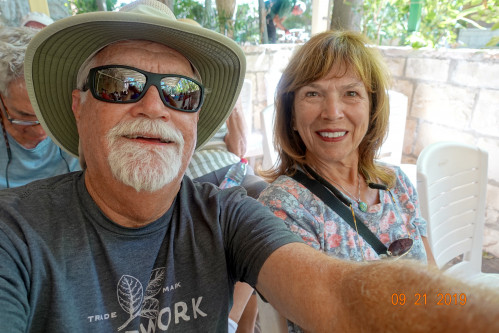 Terry and Donna Evans on a trip to Israel.