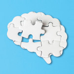 brain puzzle pieces illutration