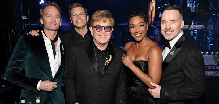 Neil Patrick Harris, David Burtka, Elton John, Tiffany Haddish