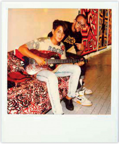 Haring and Sean Lennon, June 27, 1988