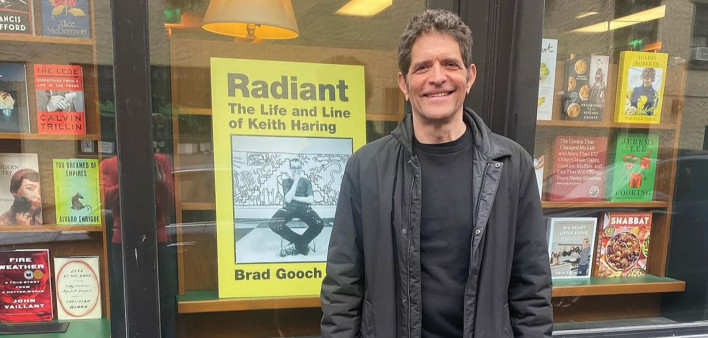 Brad Gooch at a New York City book signing event for Radiant