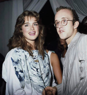 Brooke Shields and Haring