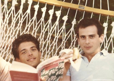 Brad Gooch (left) with Howard Brookner (1982)