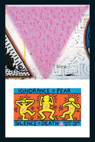 Top: Silence = Death, 1988; bottom: Ignorance = Fear, Silence = Death, 1989