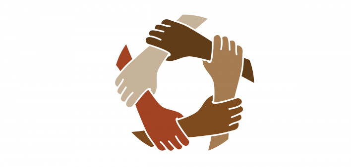 illustration hands circle