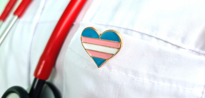 Transgender LGBT symbol stethoscope