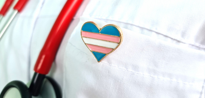 Transgender LGBT symbol stethoscope
