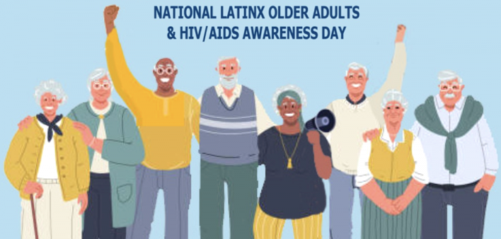 Promo for a July 16, 2024, press conference to launch National Latinx Older Adults & HIV/AIDS Awareness Day