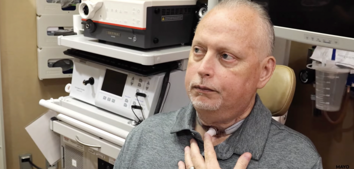 Diagnosed with cancer in his larynx, Marty Kedian had a laryngeal transplant February 2024 at Mayo Clinic in Phoenix.