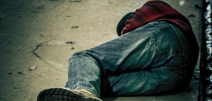 Homeless man