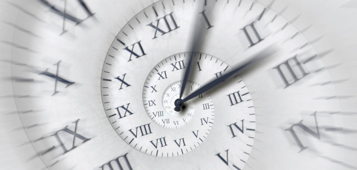 illustration clock spiral