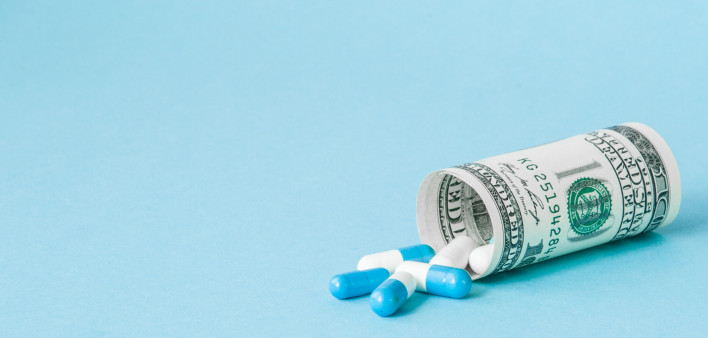 pills and money