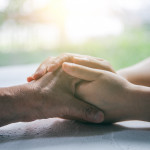 I'm always here love you,support you - Stock image China - East Asia, Adult, Affectionate, Cancer - Illness, Holding Hands