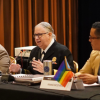 HIV leaders including ADM Rachel Levine, MD, Assistant Secretary for Health, center, at a PACHA meeting in June 2024