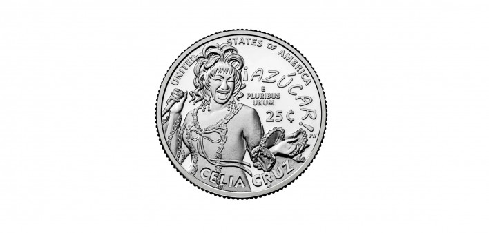 Celia Cruz coin quarter