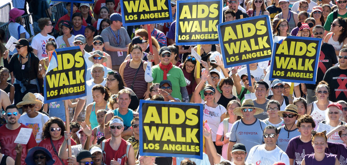 A previous AIDS Walk Los Angeles; the event celebrates its 40th anniversary October 13, 2024.