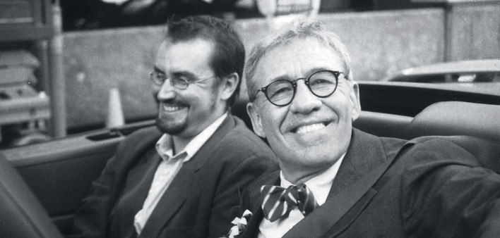 Tom Spanbauer (right) and his partner Michael Saga Ricci