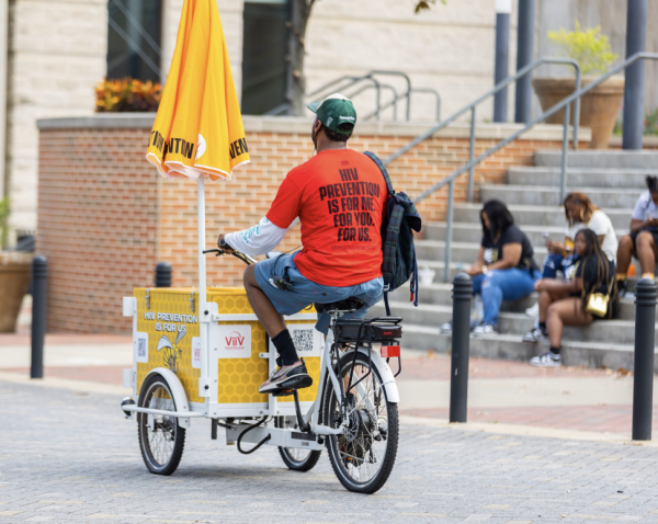 ViiV reps shared HIV testing and prevention information during Alabama State University’s Homecoming weekend October 4–5, 2024, in Montgomery.