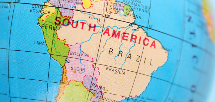map South America Brazil
