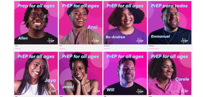 The eight HIV prevention ambassadors of New York State's PrEP Aware Week 2024